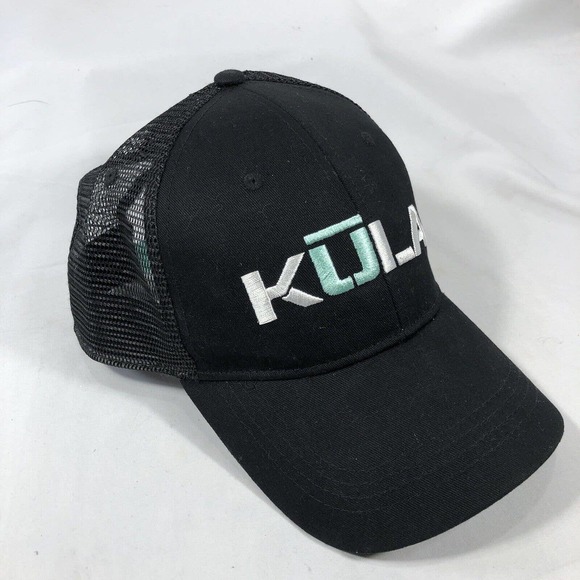 KULA HAT CAP SNAPBACK ADJUSTABLE BLACK ONE SIZE FITS MOST EMBROIDERED OSFM - Picture 4 of 12